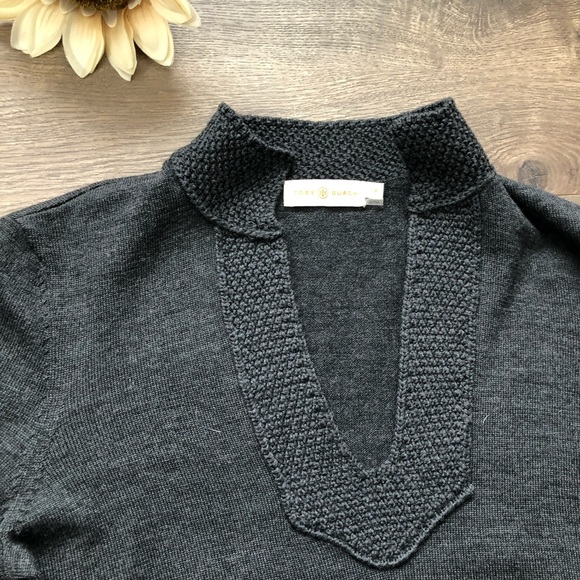 Tory Burch Merino Wool Tunic Sweater Sz S - Picture 4 of 7